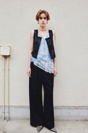 メゾンスペシャル/MAISON SPECIALの【予約販売】(Yurika Nakano Collaboration) Whipped Cream Layered Pants/(ナカノユリカコラボ)ホイップクリームレイヤードパンツ(110600/110601)