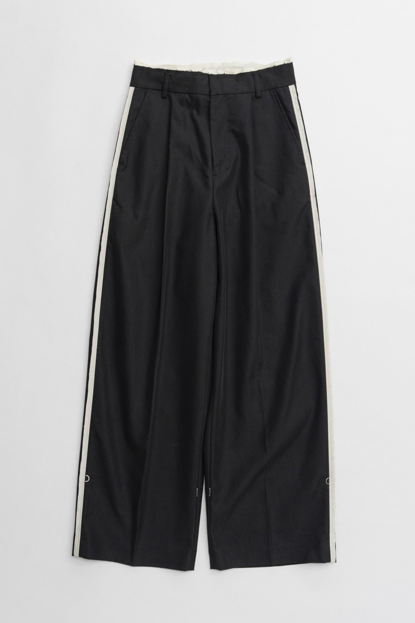 メゾンスペシャル/MAISON SPECIALのWide Straight Chino Pants/ワイドストレートチノパンツ(BLK(ブラック)/21262465302)