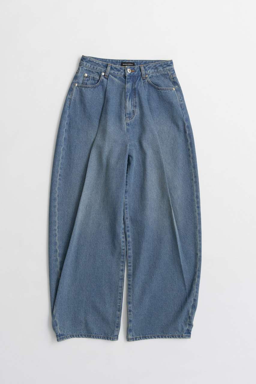 メゾンスペシャル/MAISON SPECIALのTuck Denim/タックデニム(BLU(ブルー)/21262465307)