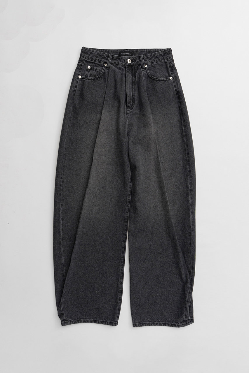 メゾンスペシャル/MAISON SPECIALのTuck Denim/タックデニム(BLK(ブラック)/21262465307)