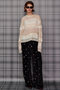 【予約販売】Flower Embroidery Velour Easy Pants/フラワーエンブロイダリーベロアイージーパンツ メゾンスペシャル/MAISON SPECIAL