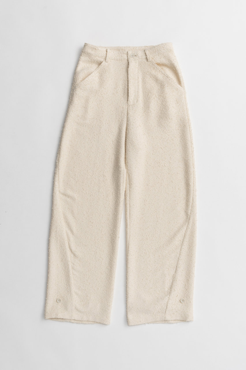 メゾンスペシャル/MAISON SPECIALのLoop Slim Cocoon Pants/ループスリムコクーンパンツ(IVR(アイボリー)/21262465803)
