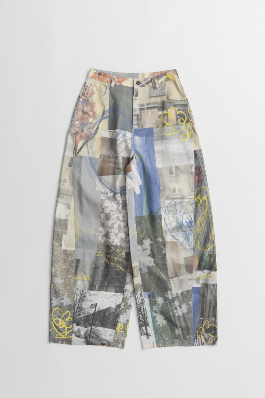 メゾンスペシャル/MAISON SPECIALの【予約販売】Collage Drawing Pants/コラージュドローイングパンツ(MLT1(マルチカラー)/21262465807)