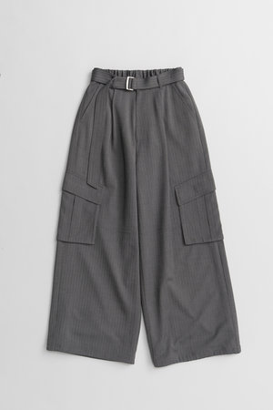 メゾンスペシャル/MAISON SPECIALの【予約販売】Belted Suiting Cargo Pants/ベルテッドスーチングカーゴパンツ(110600/110605)