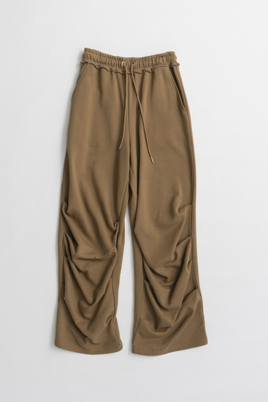 メゾンスペシャル/MAISON SPECIALのHem Tuck Sweatpants/裾タックスウェットパンツ(CML(キャメル)/21262466003)