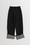 【予約販売】Roll-Up Stripe Pants/ロールアップストライプパンツ メゾンスペシャル/MAISON SPECIAL BLK(ブラック)