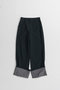 【予約販売】Roll-Up Stripe Pants/ロールアップストライプパンツ メゾンスペシャル/MAISON SPECIAL D.GRN(ダークグリーン)