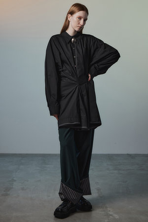 メゾンスペシャル/MAISON SPECIALのRoll-Up Stripe Pants/ロールアップストライプパンツ(110600/110601)