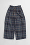 【予約販売】Satin Check Easy Pants/サテンチェックイージーパンツ メゾンスペシャル/MAISON SPECIAL NVY(ネイビー)