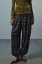 Satin Check Easy Pants/サテンチェックイージーパンツ メゾンスペシャル/MAISON SPECIAL