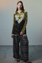 Satin Check Easy Pants/サテンチェックイージーパンツ メゾンスペシャル/MAISON SPECIAL