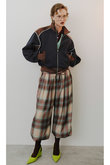 Satin Check Easy Pants/サテンチェックイージーパンツ