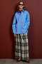 【予約販売】Satin Check Easy Pants/サテンチェックイージーパンツ メゾンスペシャル/MAISON SPECIAL
