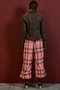 【予約販売】Satin Check Easy Pants/サテンチェックイージーパンツ メゾンスペシャル/MAISON SPECIAL