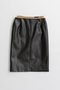 Layered Multi-Fabric Midi Skirt/レイヤードマルチファブリックミモレスカート メゾンスペシャル/MAISON SPECIAL BRN(ブラウン)