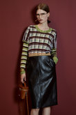 Layered Multi-Fabric Midi Skirt/レイヤードマルチファブリックミモレスカート