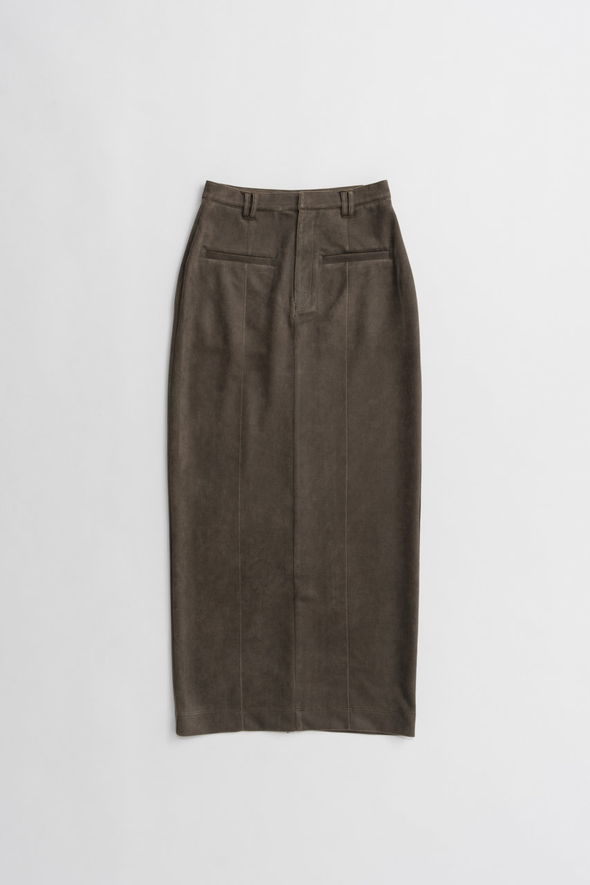 メゾンスペシャル/MAISON SPECIALの【予約販売】Bio-Wash Tight Skirt/バイオウォッシュタイトスカート(BRN(ブラウン)/21262515801)