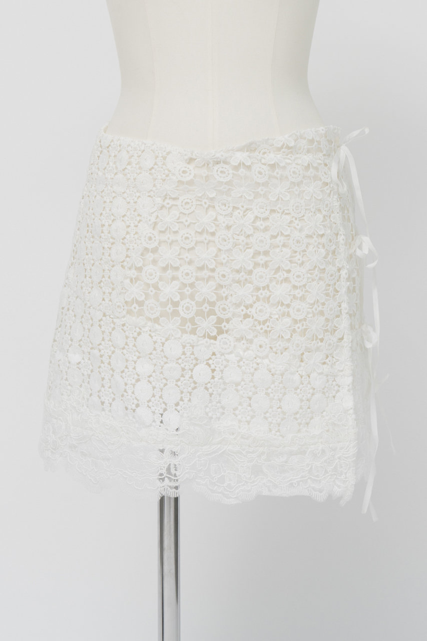メゾンスペシャル/MAISON SPECIALの【予約販売】Multi-Way Lace Wrap Skirt/マルチウェイレースラップスカート(WHT(ホワイト)/21262515802)