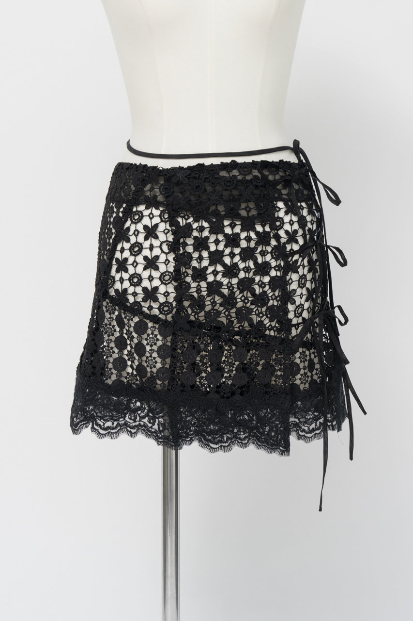メゾンスペシャル/MAISON SPECIALの【予約販売】Multi-Way Lace Wrap Skirt/マルチウェイレースラップスカート(BLK(ブラック)/21262515802)