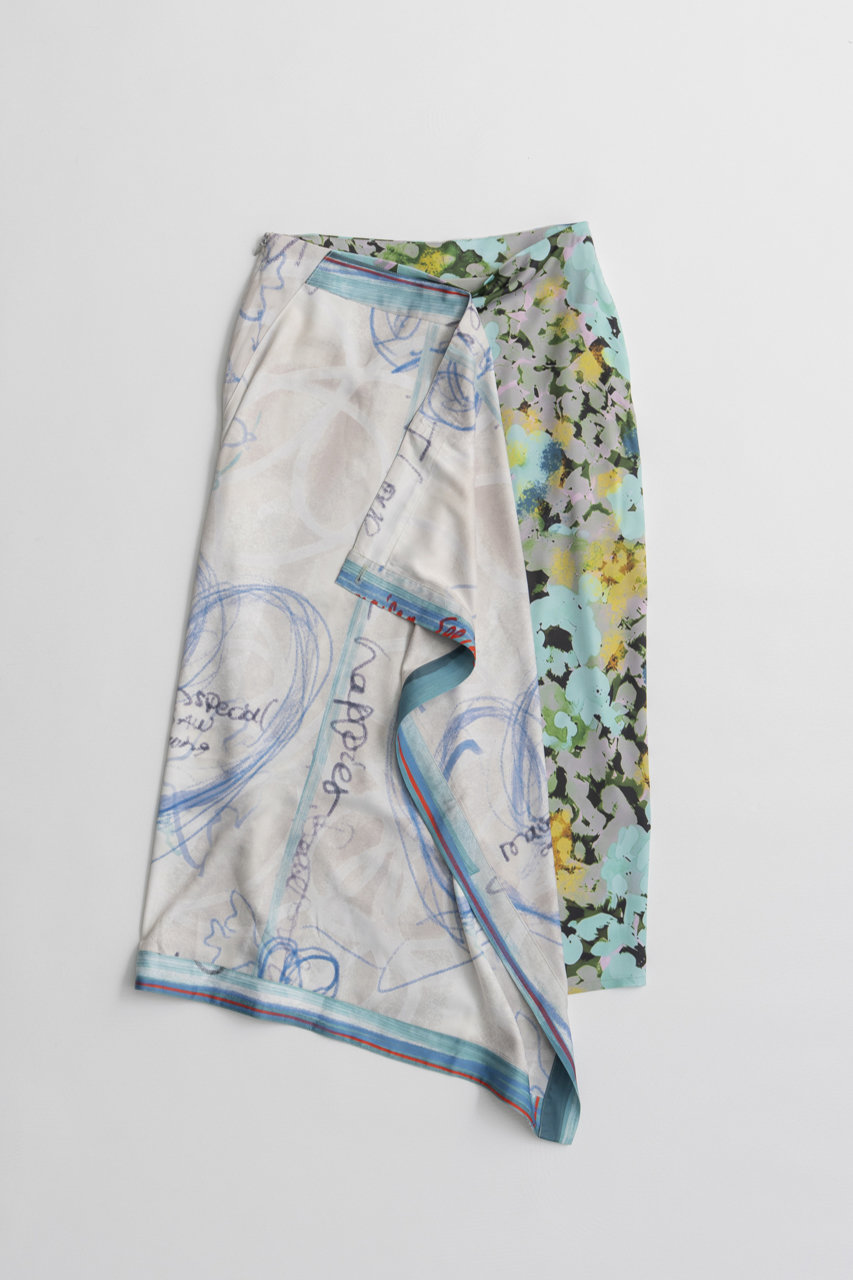 メゾンスペシャル/MAISON SPECIALの【予約販売】Drawing Scarf Skirt/ドローイングスカーフスカート(MLT1(マルチカラー)/21262515803)