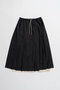 【予約販売】Waist Drawstring Pleated Skirt/ウエストドローストリングプリーツスカート メゾンスペシャル/MAISON SPECIAL BLK(ブラック)