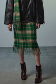 Check Fringe Skirt/チェックフリンジスカート