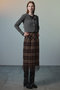 【予約販売】Check Fringe Skirt/チェックフリンジスカート メゾンスペシャル/MAISON SPECIAL