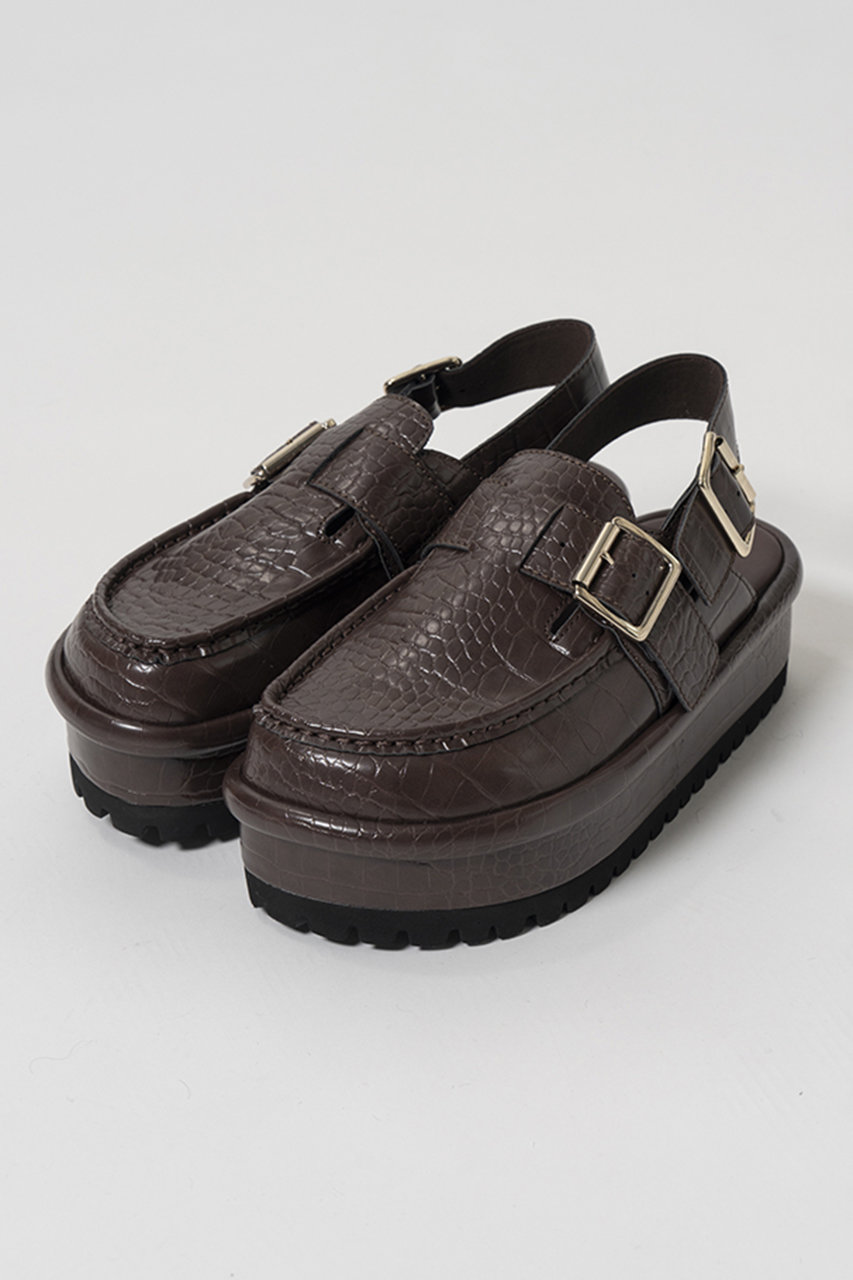 メゾンスペシャル/MAISON SPECIALのVolume Sole Slingback Mules/ボリュームソールスリングバックミュール(D.BRN(ダークブラウン)/21262565502)