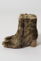 Fur-Like Square Short Boots/ファーライクスクエアショートブーツ メゾンスペシャル/MAISON SPECIAL