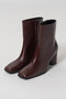 Multi-Fabric Square Short Boots/マルチファブリックスクエアショートブーツ メゾンスペシャル/MAISON SPECIAL BRD(ボルドー)