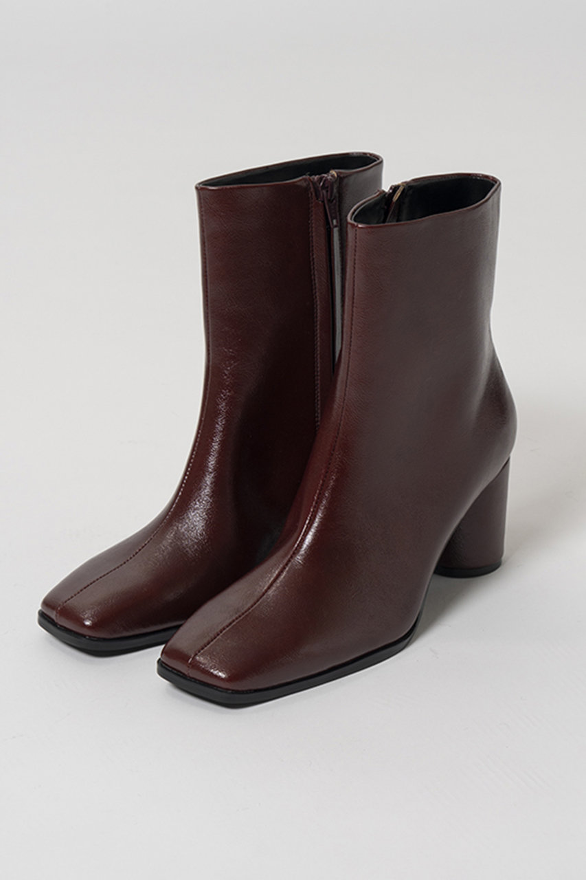 メゾンスペシャル/MAISON SPECIALのMulti-Fabric Square Short Boots/マルチファブリックスクエアショートブーツ(BRD(ボルドー)/21262565504)