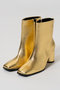 Multi-Fabric Square Short Boots/マルチファブリックスクエアショートブーツ メゾンスペシャル/MAISON SPECIAL GLD(ゴールド)