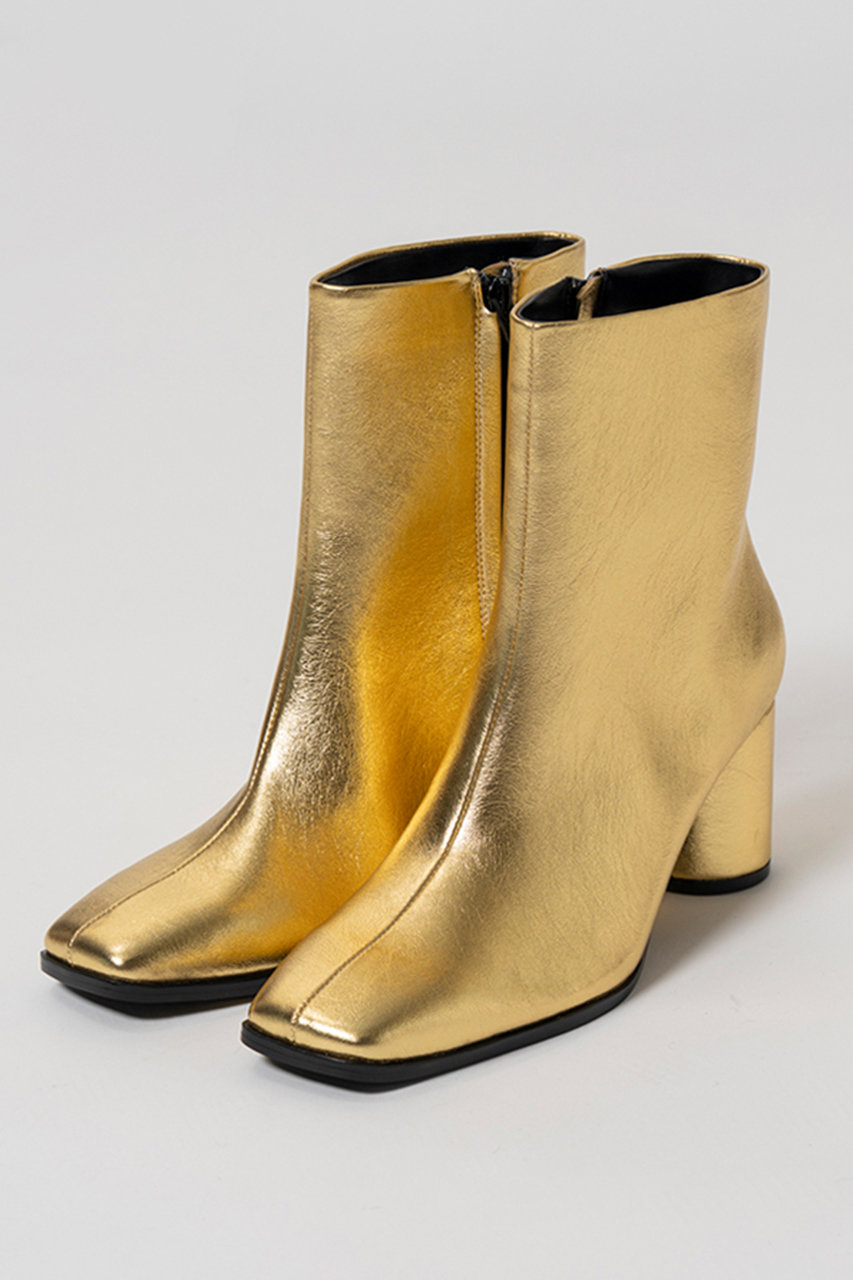 メゾンスペシャル/MAISON SPECIALのMulti-Fabric Square Short Boots/マルチファブリックスクエアショートブーツ(GLD(ゴールド)/21262565504)