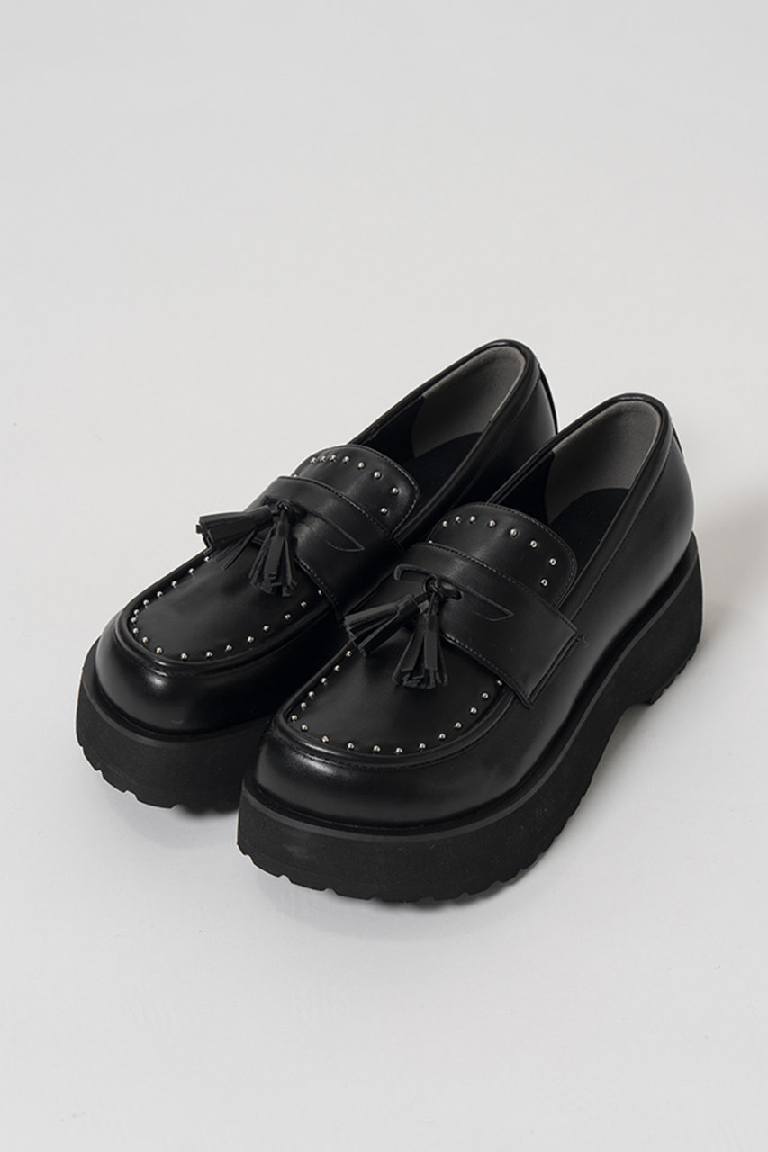 メゾンスペシャル/MAISON SPECIALの2WAY Stud Loafers/2WAYスタッズローファー(BLK(ブラック)/21262565507)
