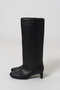 Round-Toe Wide Long Boots/ラウンドトゥワイドロングブーツ メゾンスペシャル/MAISON SPECIAL