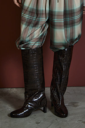 Round-Toe Wide Long Boots/ラウンドトゥワイドロングブーツ
