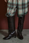 Round-Toe Wide Long Boots/ラウンドトゥワイドロングブーツ メゾンスペシャル/MAISON SPECIAL