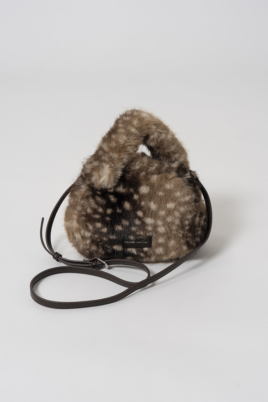 メゾンスペシャル/MAISON SPECIALの【予約販売】Fur Round Mini Bag/ファーラウンドミニバッグ(MLT1(マルチカラー)/21262615501)