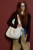 Leather-Like Round Shoulder Bag/レザーライクラウンドショルダーバッグ