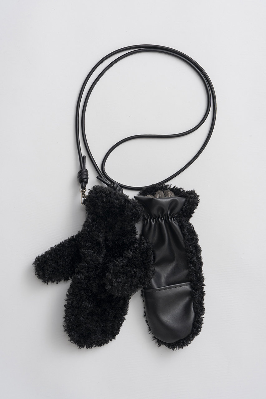 メゾンスペシャル/MAISON SPECIALの【予約販売】Fur Mittens/ファーミトン(BLK(ブラック)/21262665501)