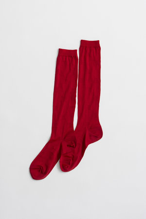 メゾンスペシャル/MAISON SPECIALのMS Logo Sheer Socks/MSロゴシアーソックス(140700/140701)