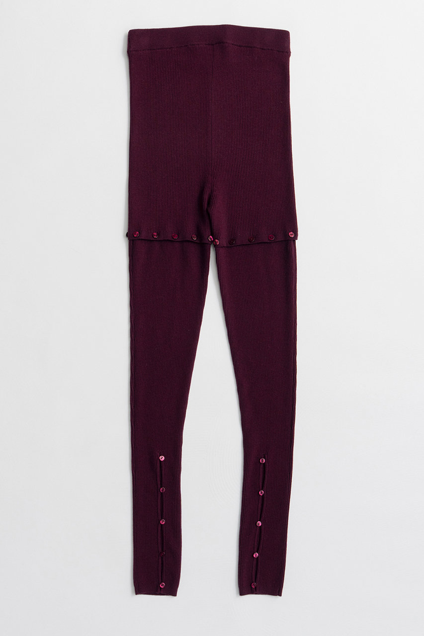 メゾンスペシャル/MAISON SPECIALの2WAY Knit Tights/2WAYニットタイツ(BRD(ボルドー)/21262666001)