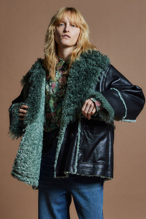 メゾンスペシャル/MAISON SPECIALの【予約販売】Double-Breasted Faux Mouton Coat / ダブルブレストフェイクムートンコート(110900/110902)
