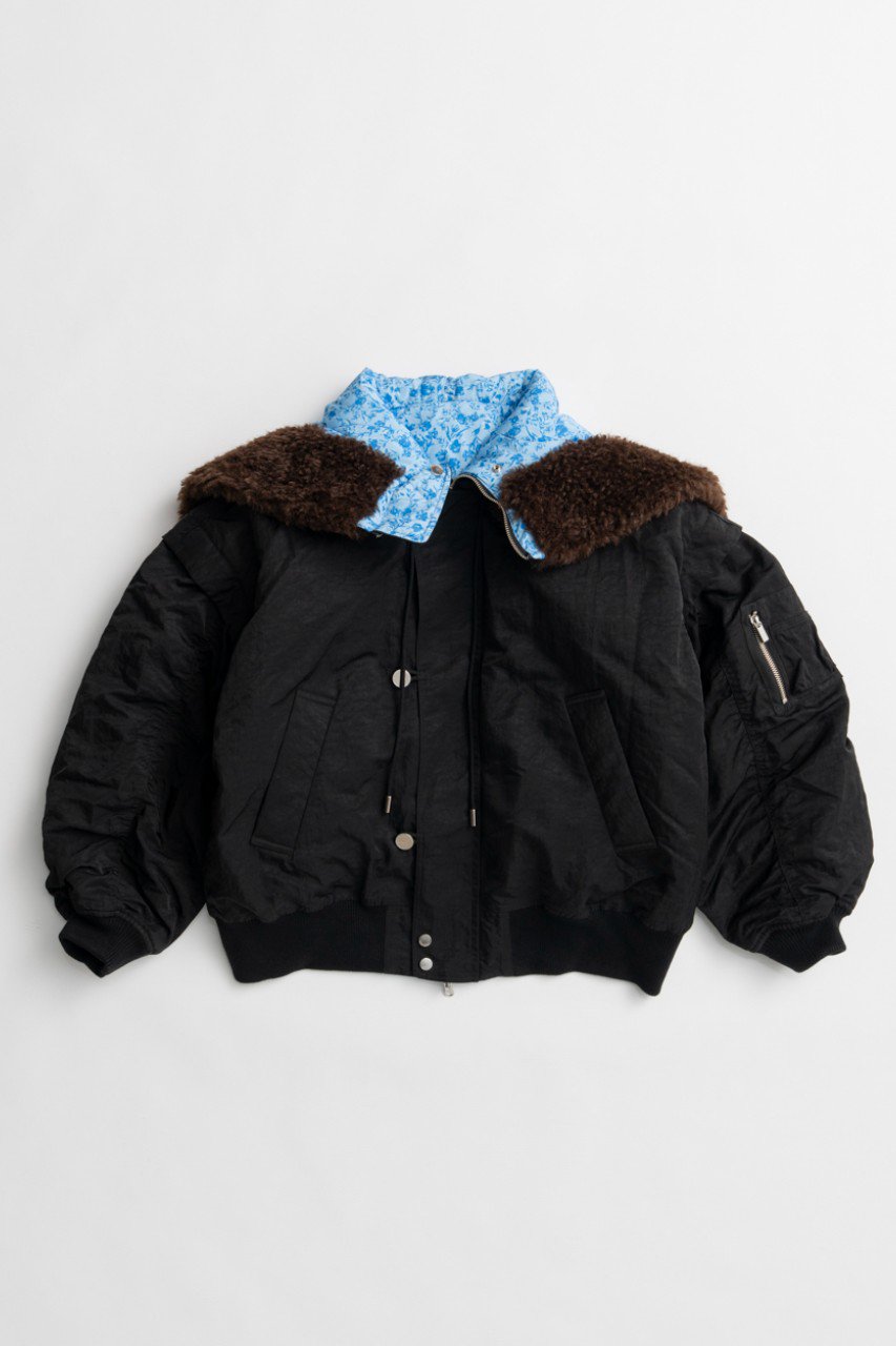 MAISON SPECIAL Flower Reversible N2B / フラワーリバーシブルN2B (BLK(ブラック), FREE) メゾンスペシャル ELLE SHOP