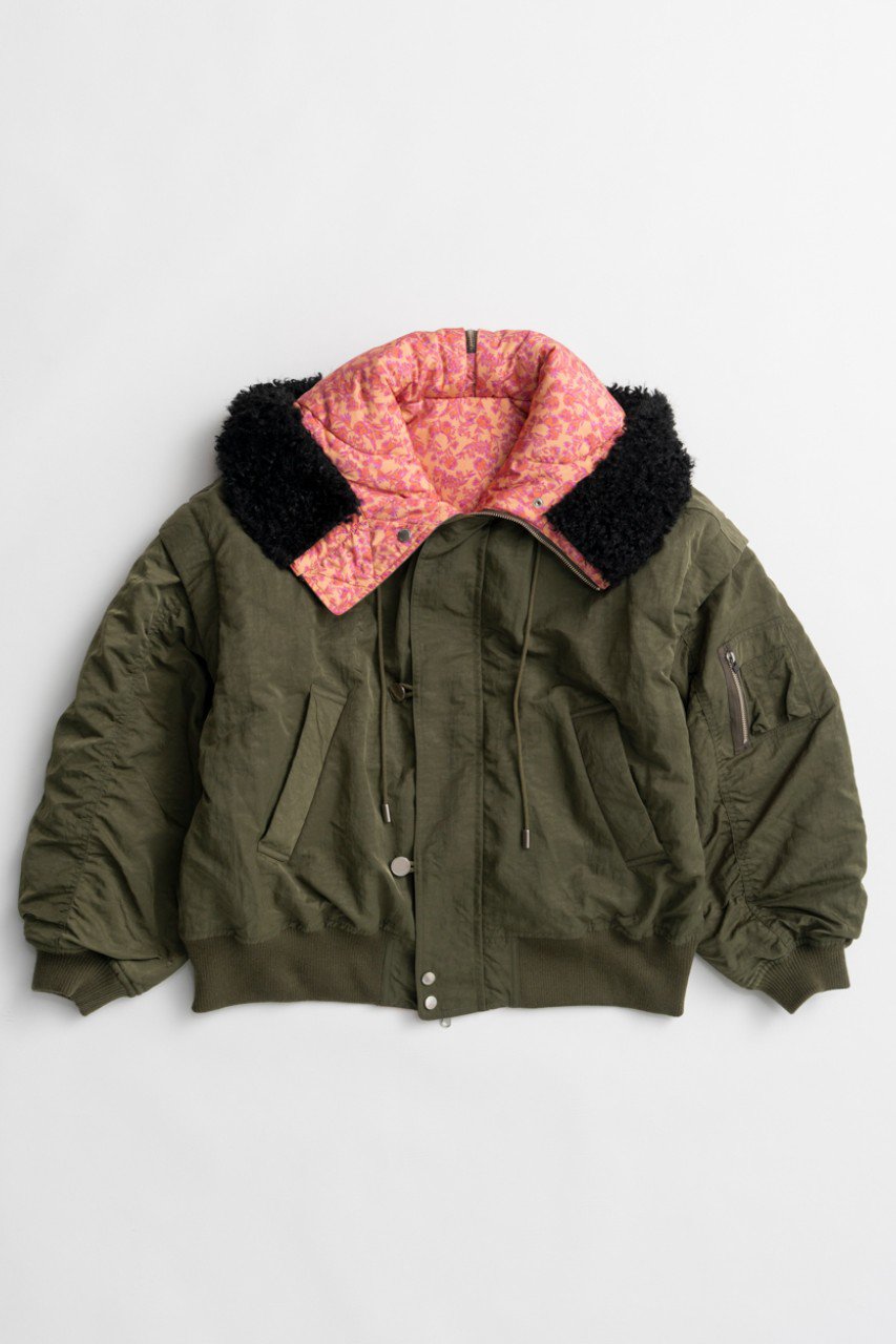 MAISON SPECIAL Flower Reversible N2B / フラワーリバーシブルN2B (KHK(カーキ), FREE) メゾンスペシャル ELLE SHOP