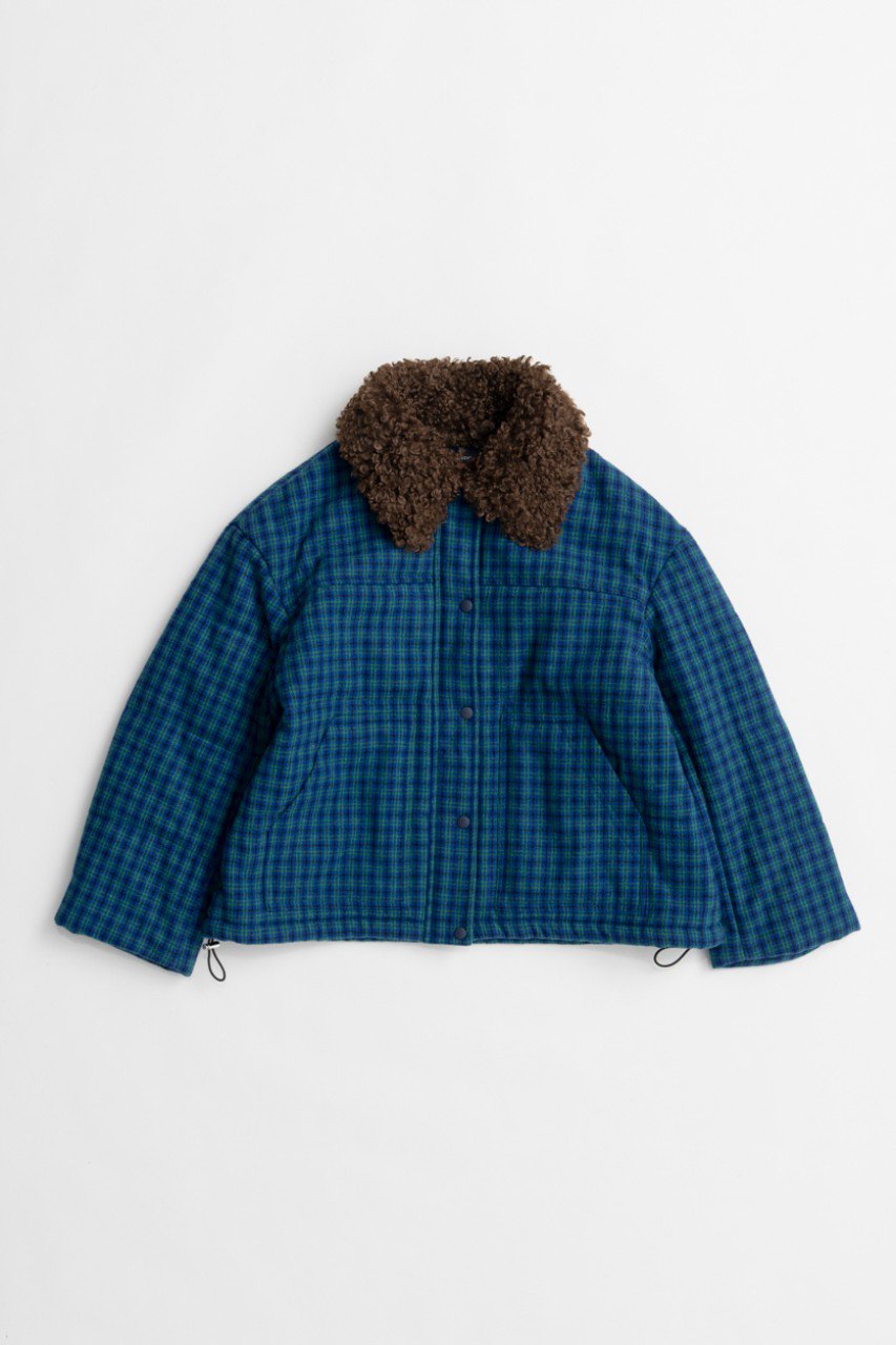 MAISON SPECIAL 2WAY Collar Puffer Blouson /2WAYカラーパッファーブルゾン (BLU(ブルー), FREE) メゾンスペシャル ELLE SHOP