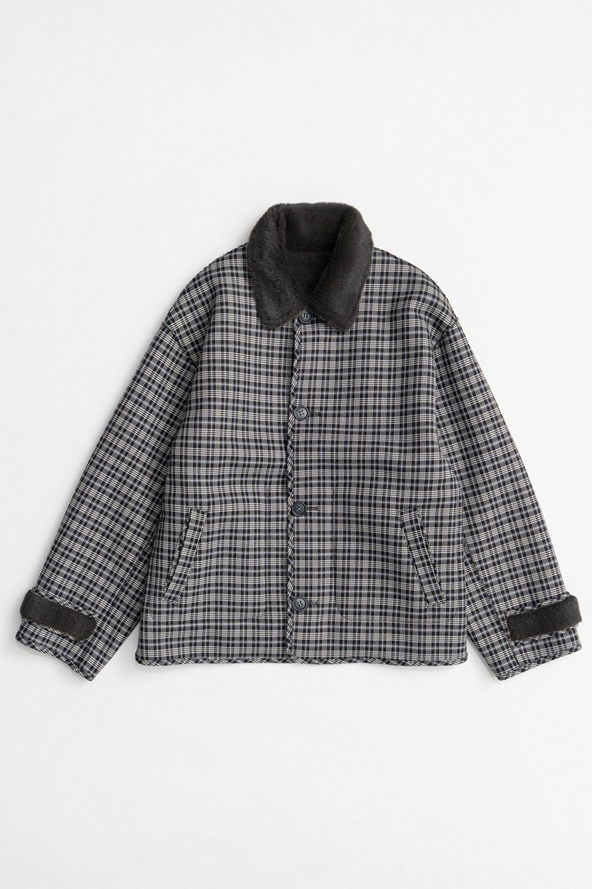 MAISON SPECIAL Reversible Boa Coat / リバーシブルボアコート (BLK(ブラック), FREE) メゾンスペシャル ELLE SHOP