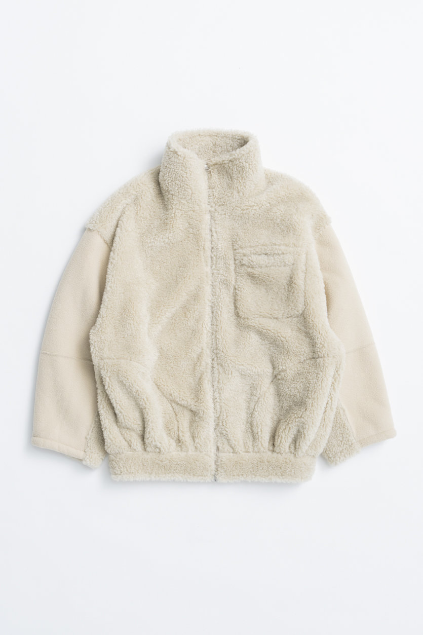 MAISON SPECIAL Reversible Boa Jacket / リバーシブルボアジャケット (IVR(アイボリー), FREE) メゾンスペシャル ELLE SHOP