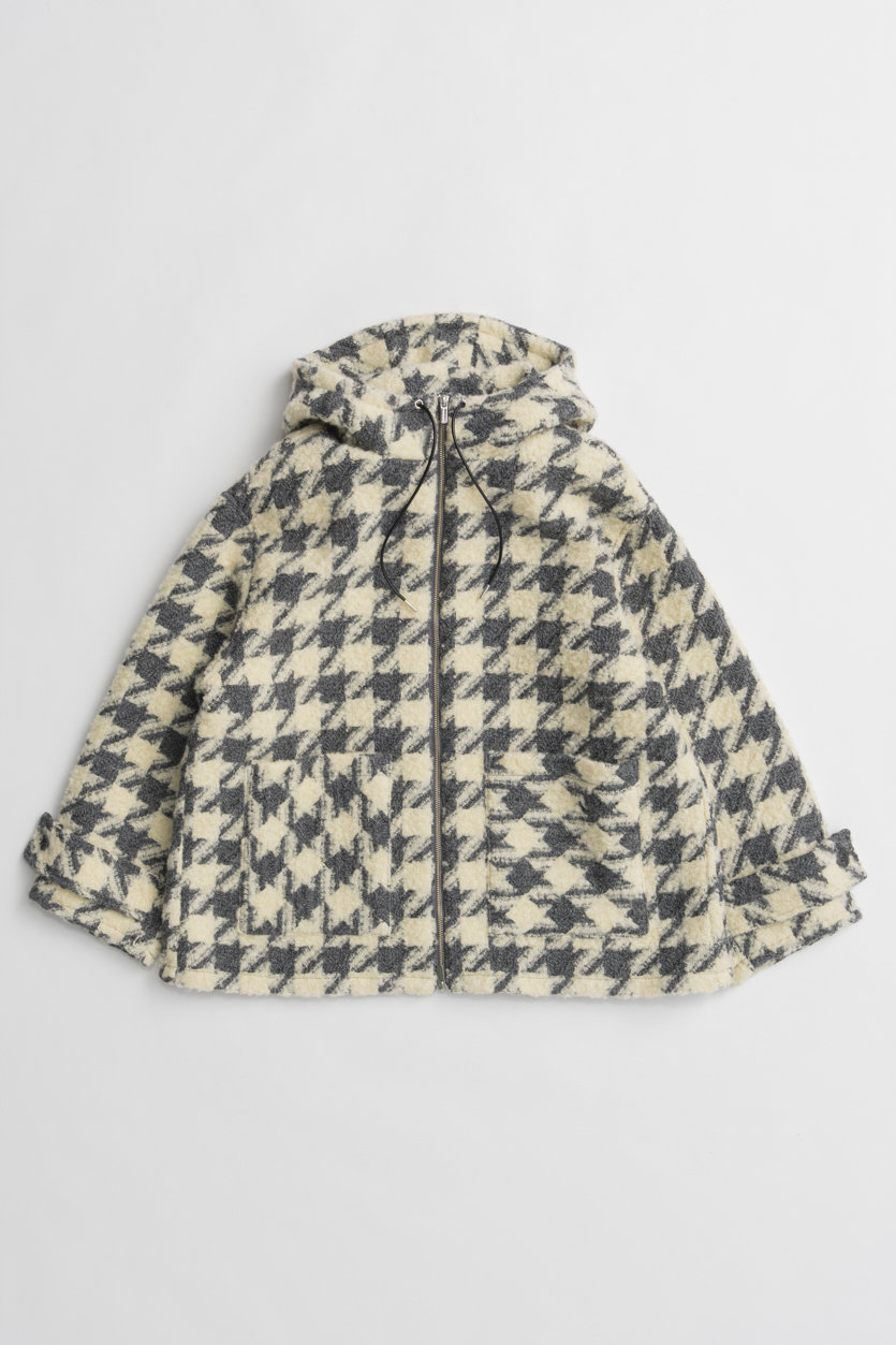 MAISON SPECIAL Tweed Hoodie Coat / ツイードフーディコート (IVR(アイボリー), FREE) メゾンスペシャル ELLE SHOP
