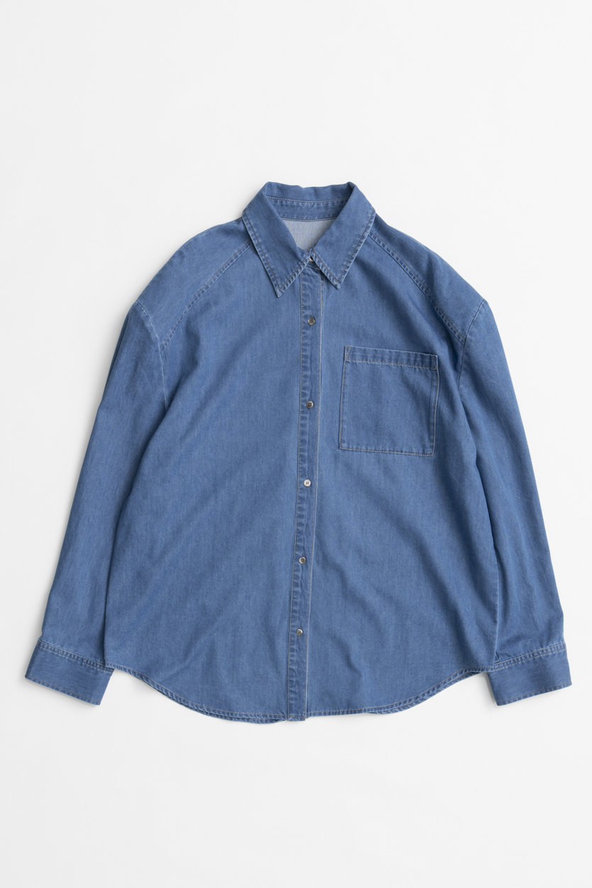 MAISON SPECIAL 2WAY Bow Tie Shirt / 2WAYボウタイシャツ (BLU(ブルー), FREE) メゾンスペシャル ELLE SHOP